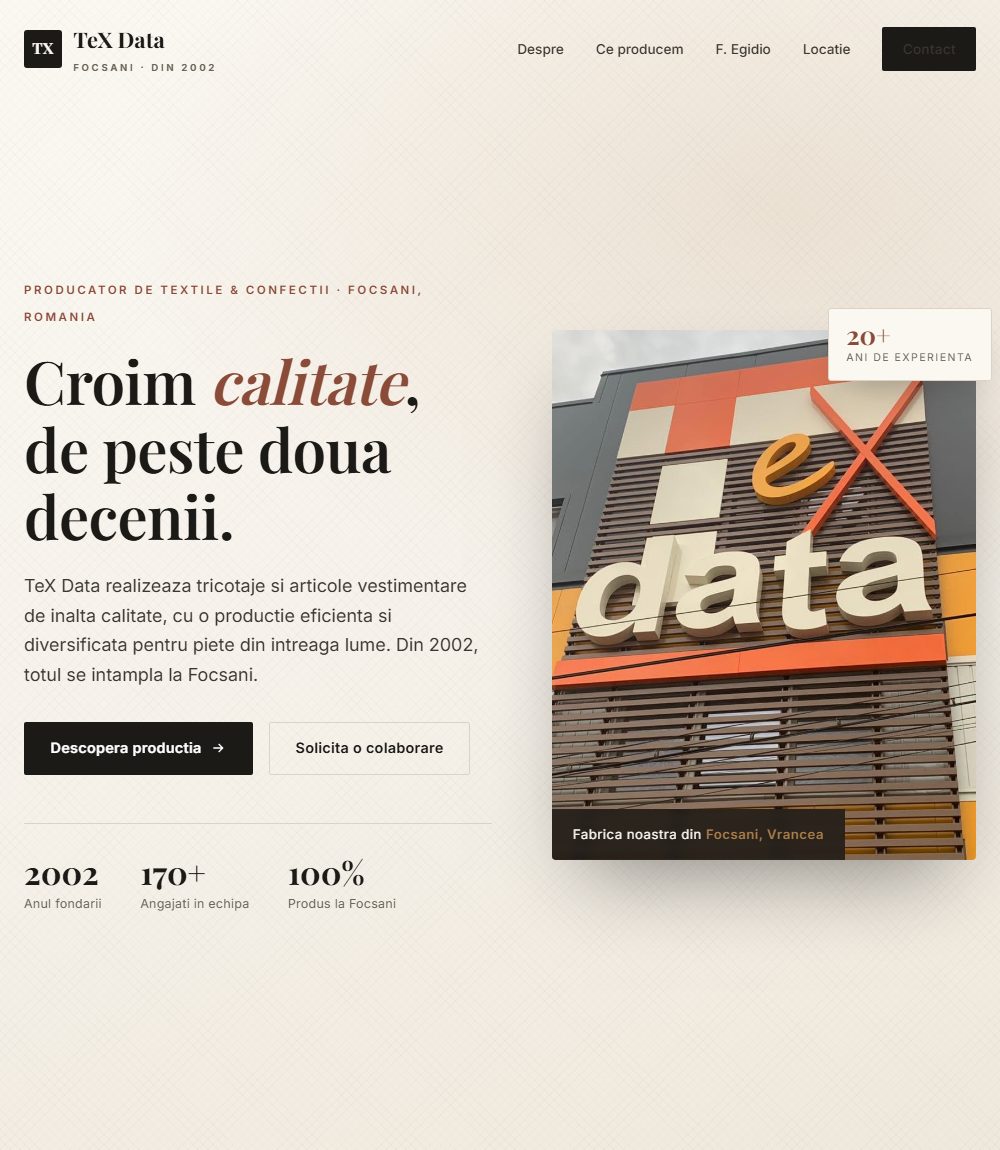 TeX Data - site Pro live